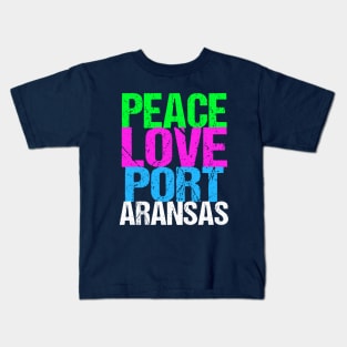 Peace Love Port Aransas Kids T-Shirt